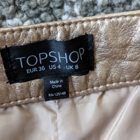 TOP SHOP Short gold - Picture 4 of 5